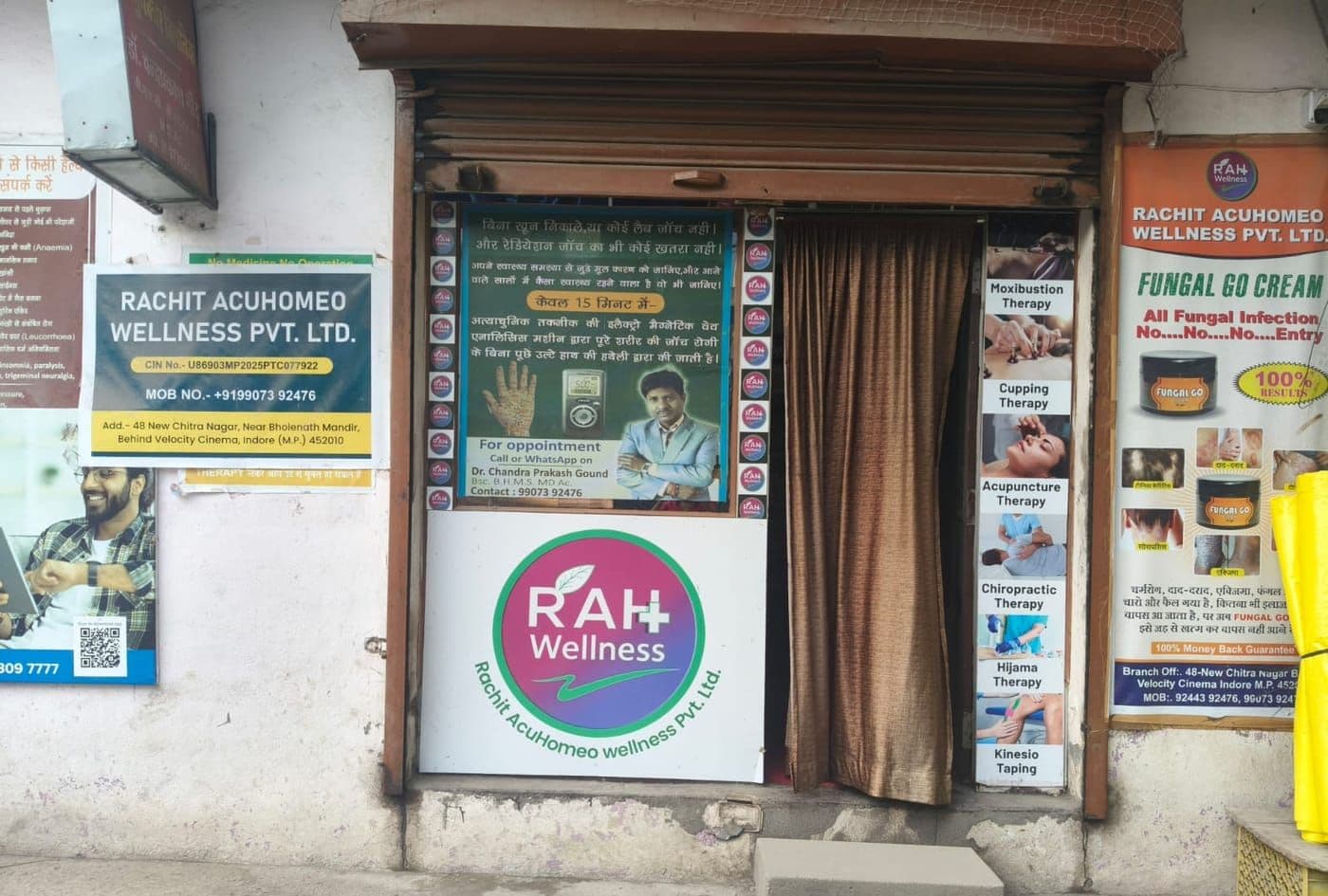 The clinic entrance on New Chitra Nagar, Indore